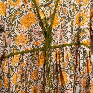 Block Print Maxi Dress